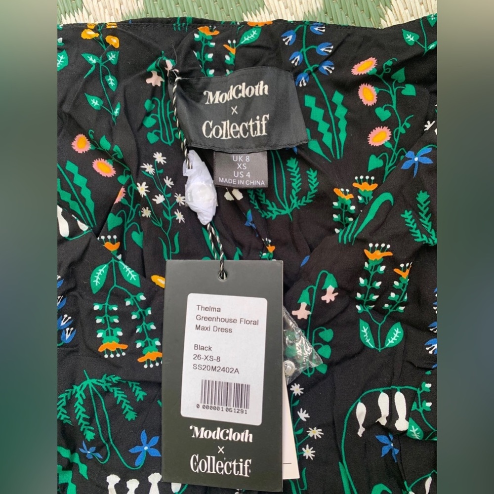 ModCloth Collectif Greenhouse Floral Maxi Dress